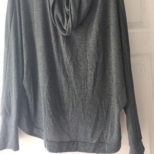 Cowl neck grey sweater